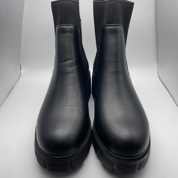 CUSHIONAIRE Women's STRETCH slip on Chelsea boot BLACK 7.5 - Picture 3 of 6